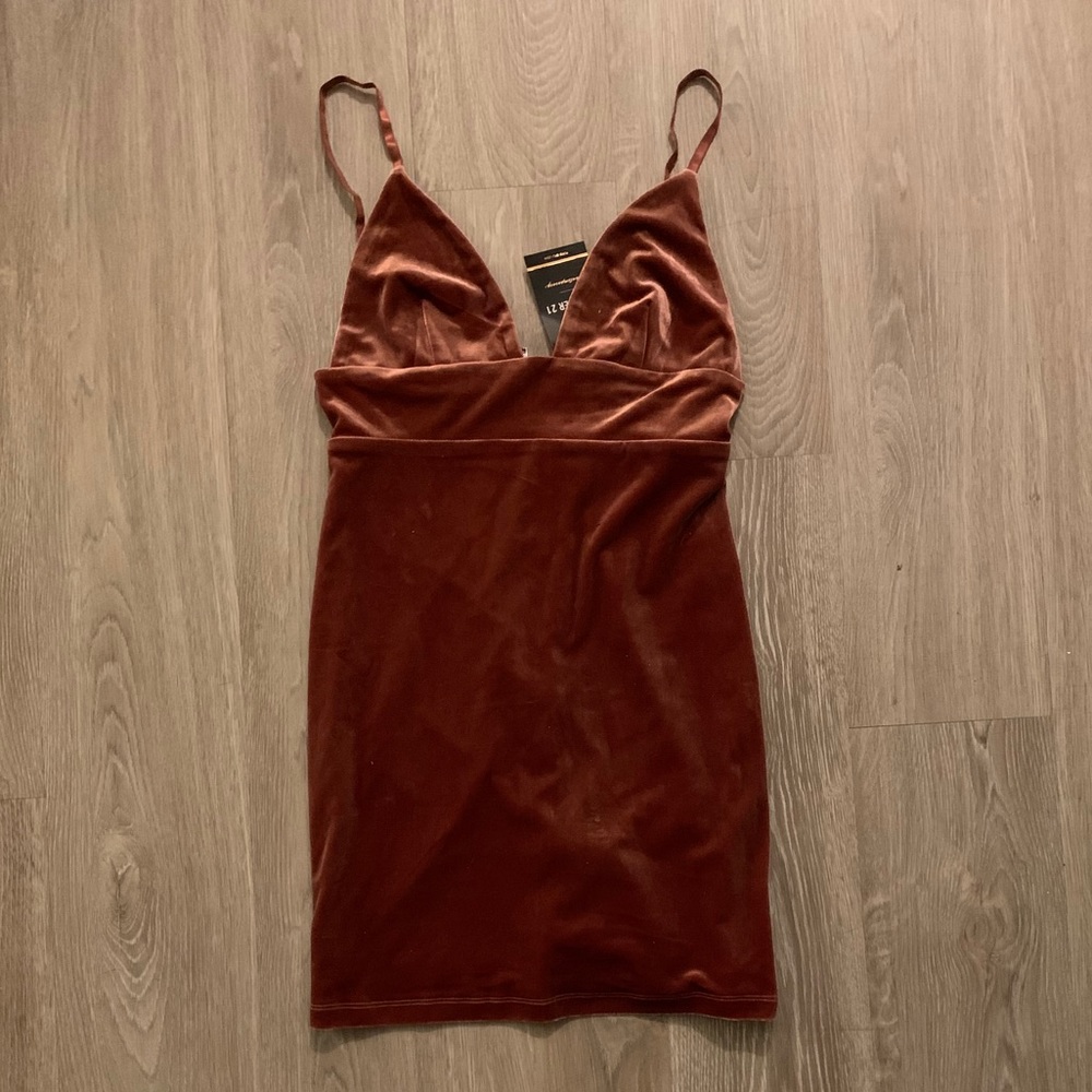 Velvet mini dress